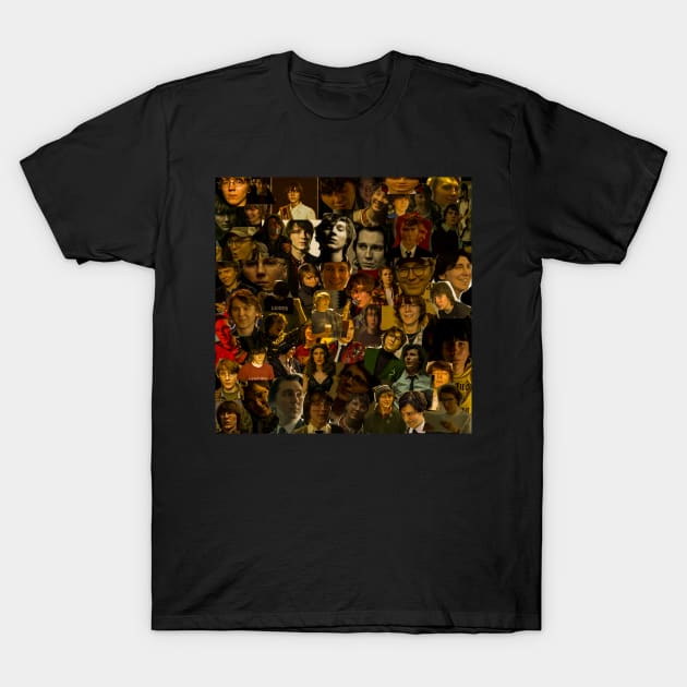 Paul Dano Face Mashup T-Shirt by manuee